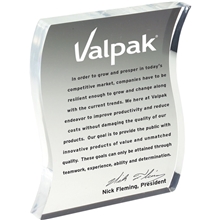 Letter Shaped Acrylic Award