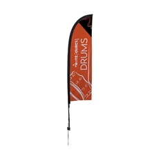 7 Elite Blade Nylon Sail Sign Kit (Single - Sided With Ground Spike)