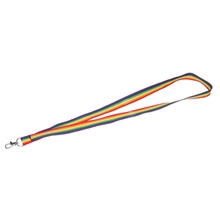 Recycled Polyester Rainbow Lanyard