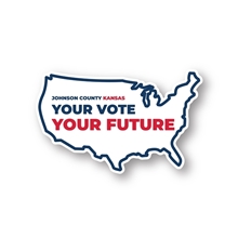 USA Shape Sticker