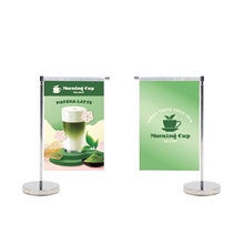 DisplaySplash Tabletop Vertical Flag - Double Sided