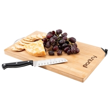 Bamboo Cutting Board w / Knife Sharpener
