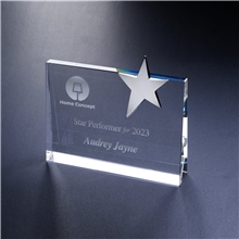 5 x 7 Star Wedge Award