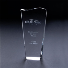 7 3/4 Clear Wave Top Award