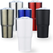 24 oz Vacuum Insulated Stainless Steel Tumbler Copper Lined With Slider Lid