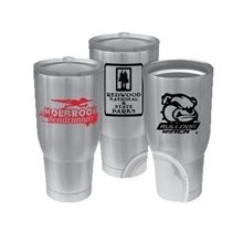 30 oz Vacuum Insulated Stainless Steel Tumbler Copper Lined w / Slider Lid