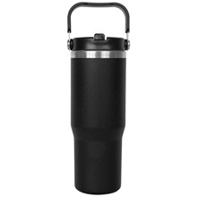 30 oz Vacuum Insulated Stainless Steel Tumbler Copper Lined w / Straw handle lid