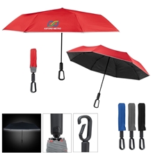 46 Arc Reflective Umbrella With Carabiner Handle