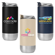 Glacier - 16 oz Double - Wall Recycled Stainless Steel Tumbler - ColorJet