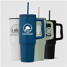 Polar - 40 oz Stainless Steel Tumbler with Plastic Liner and Straw