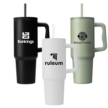 Polar Pro - 40 oz Double - Wall Recycled Stainless Steel Tumbler with Straw