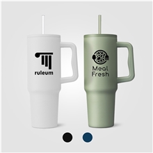 Polar Pro - 40 oz Double - Wall Recycled Stainless Steel Tumbler with Straw