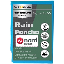 Rain Poncho With Custom Label