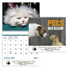 Good Value(TM) Pets with Attitude - Spiral Calendar