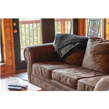 Sherpa - Backed Heathered Blanket