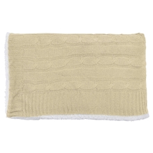 Cable Knit Sherpa Blanket