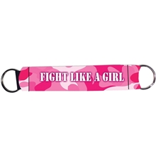 Full Color Double Neoprene Wristband with Dual 26mm Key Rings