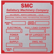Metal Plates Signage 20-25 sq. in.