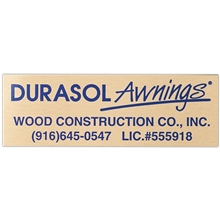 Metal Plates Signage 25-30 sq. in.