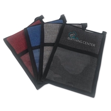 Heathered Neck Wallet Badge Holder