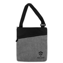 Heathered Padded Tablet Shoulder Bag