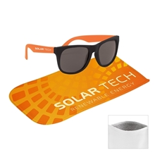 Rubberized Sunglasses With rPET Microfiber Sunglass Pouch