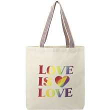 Rainbow Recycled 6oz Cotton Convention Tote