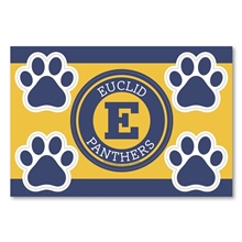 2 in1 Circle Car Magnet with 4 Paw Prints