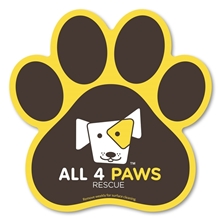 Large Paw Car Magnet 5.75 x 5.75