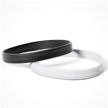 Embossed Silicone Bracelets 5mm