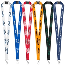 3/4 Eco Friendly rPET Lanyard with Safety Breakaway