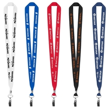 3/4 Eco Friendly rPET Lanyard with Bulldog Clip