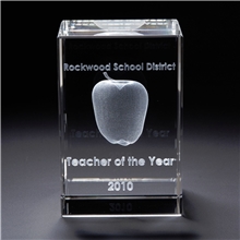 3D Crystal Block Large Award