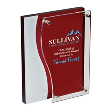 Bilevel Red Acrylic Award