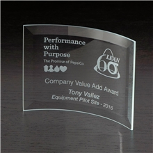 Crescent Medium Glass Award