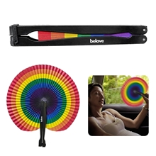Rainbow Paper Fan