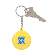 Tennis Ball Shape Stress Ball Keychain