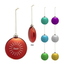 Chrome Round Disk Ornament