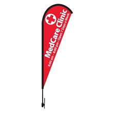 8- ft. Tear Drop Flag Kit / Single Side