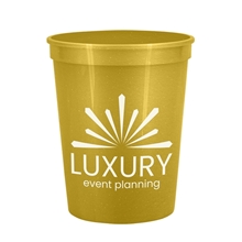 Cups - On - The - Go 16 oz Stadium Cup in Metallic Colors
