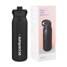 34 oz Larq Purevis2 Bottle - Obsidian Black