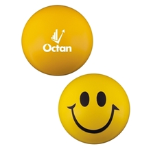 Prime Line Round Smiley Face Shape Stress Ball