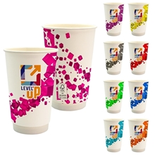 16 oz Full Color Floating Cube Paper Cup