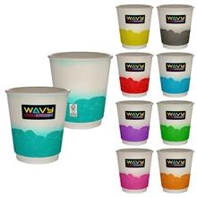 10 oz Full Color Turbulent Waves Insulated Paper Cup