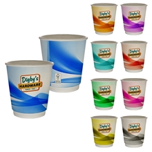 10 oz Full Color Groovy Insulated Paper Cup