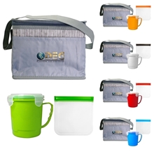 Gray Graph Soup Sandwich Set