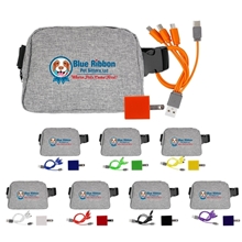 Recycled Fanny Pack Wall Charging Set