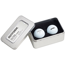 Titleist Trufeel Golf Ball Business Card Tin