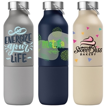 Freya Duo 2- in -1 20 oz Double - Wall Recycled Stainless Steel Bottle with 11 oz Tumbler - ColorJet