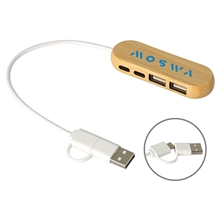 Bamboo Dual Port USB Type - C Hub